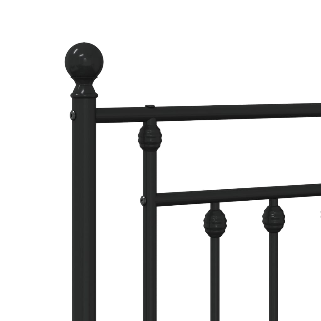 udskiftningsgavl 107 cm metal sort