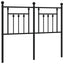 udskiftningsgavl 120 cm metal sort