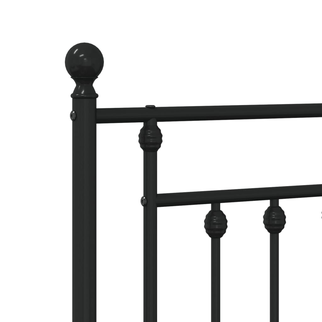 udskiftningsgavl 120 cm metal sort