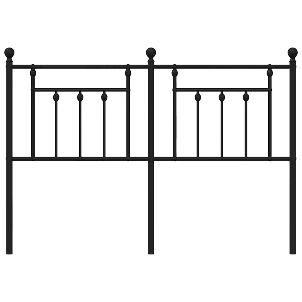 udskiftningsgavl 135 cm metal sort