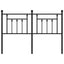 udskiftningsgavl 150 cm metal sort