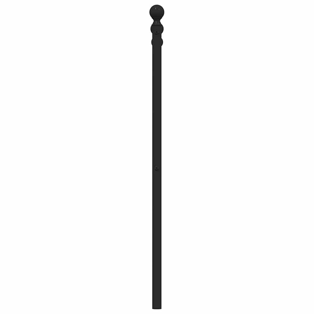 udskiftningsgavl 150 cm metal sort
