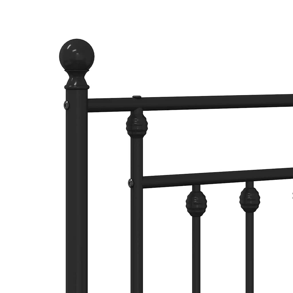 udskiftningsgavl 160 cm metal sort