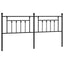 udskiftningsgavl 193 cm metal sort