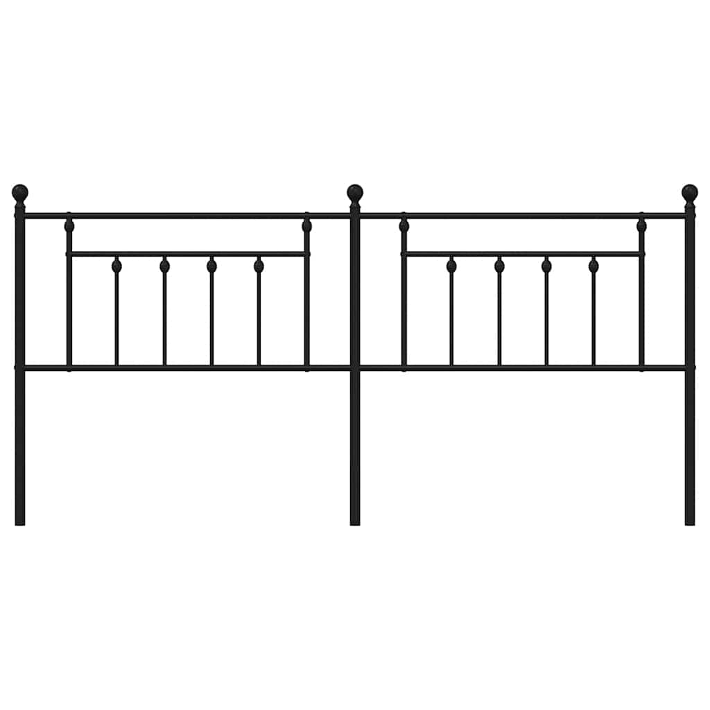 udskiftningsgavl 193 cm metal sort