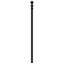 udskiftningsgavl 193 cm metal sort