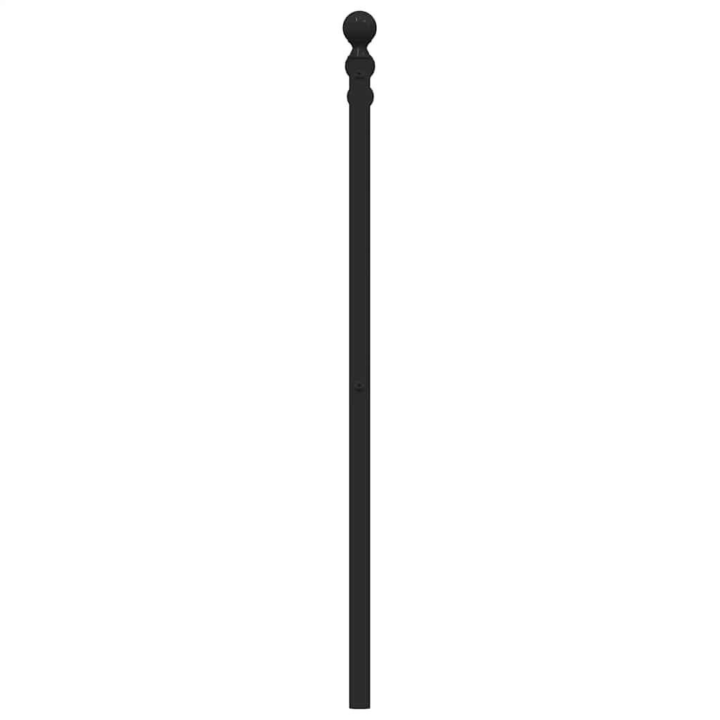 udskiftningsgavl 193 cm metal sort