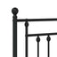 udskiftningsgavl 193 cm metal sort