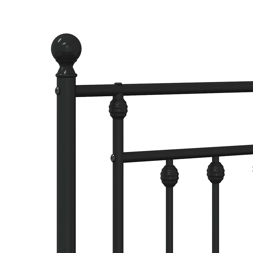udskiftningsgavl 193 cm metal sort