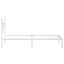 sengeramme med sengegavl 100x190 cm metal hvid
