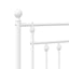 sengeramme med sengegavl 183x213 cm metal hvid