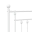 udskiftningsgavl 75 cm metal hvid