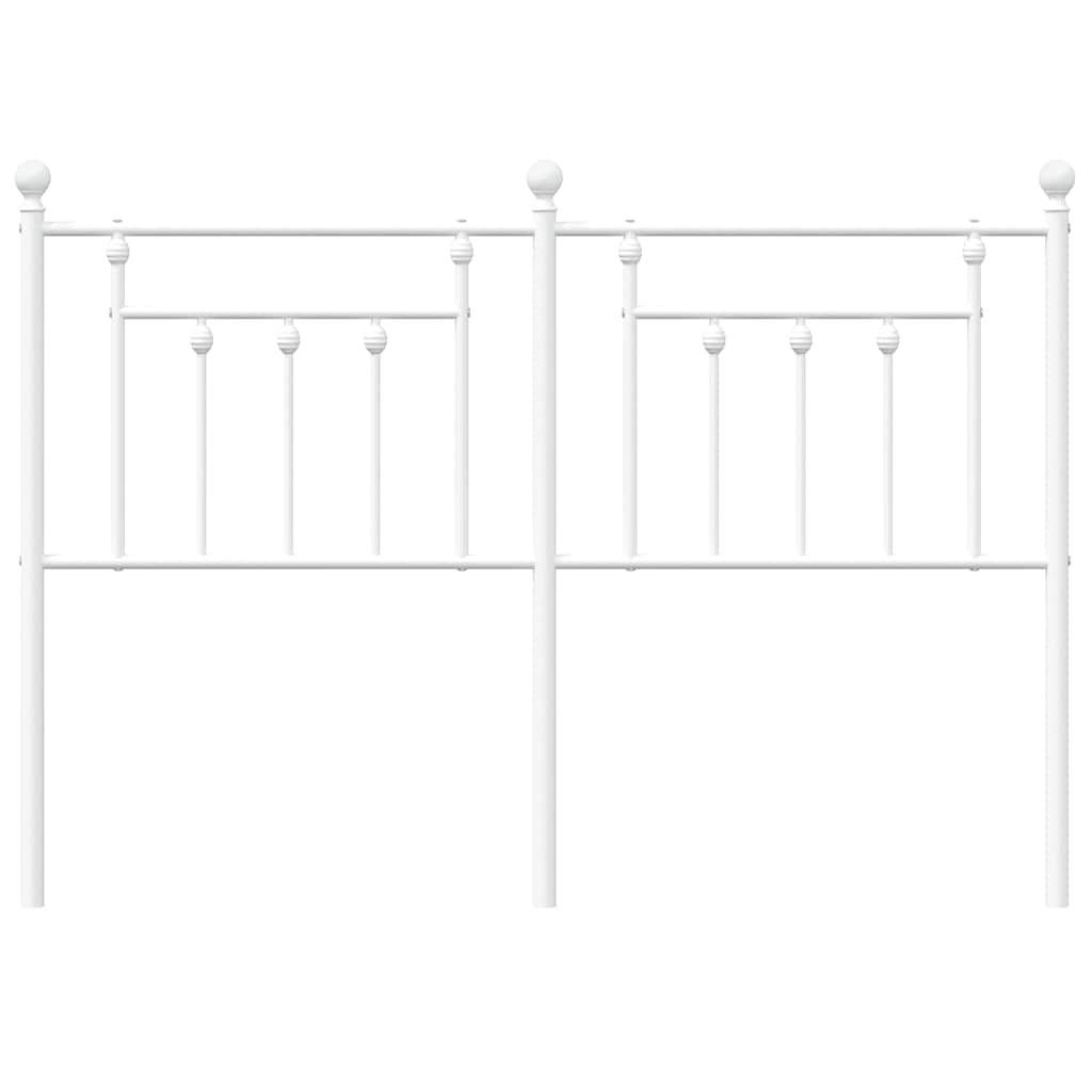 udskiftningsgavl 135 cm metal hvid
