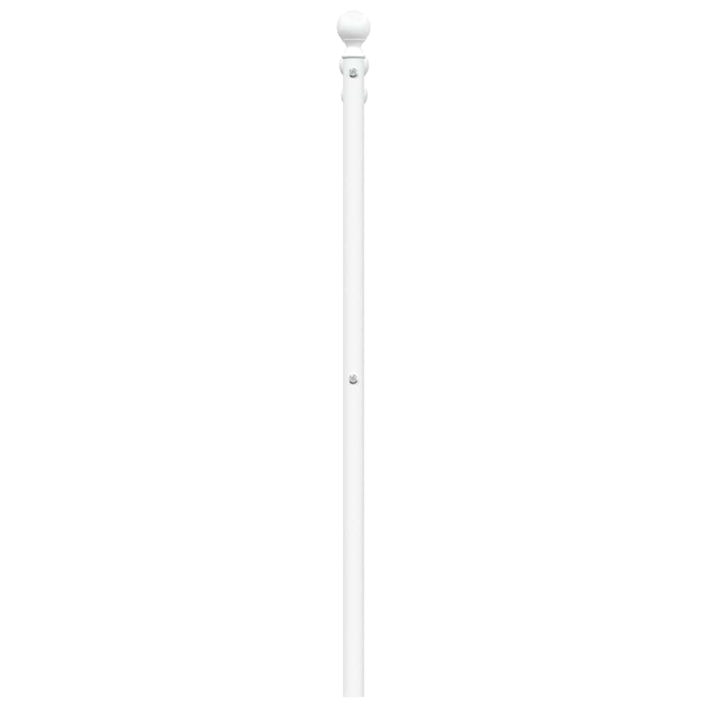udskiftningsgavl 135 cm metal hvid