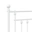 udskiftningsgavl 135 cm metal hvid