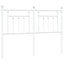 udskiftningsgavl 150 cm metal hvid
