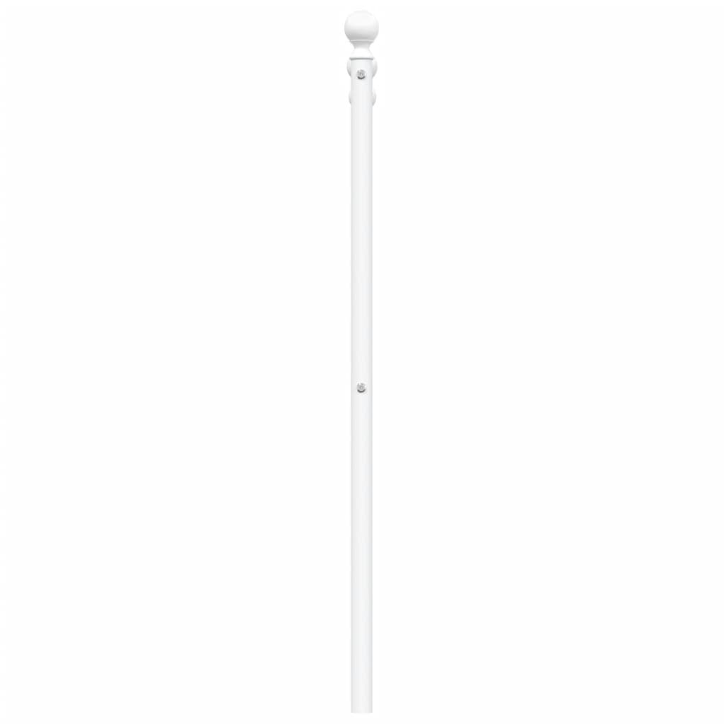 udskiftningsgavl 150 cm metal hvid
