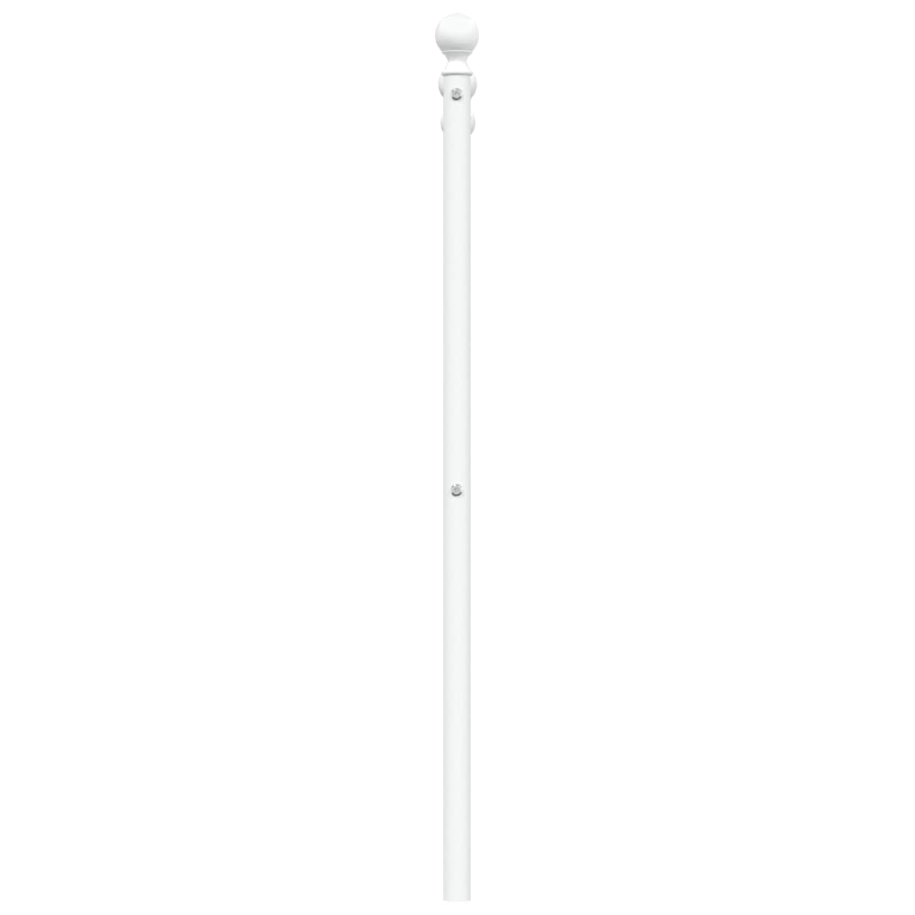udskiftningsgavl 160 cm metal hvid