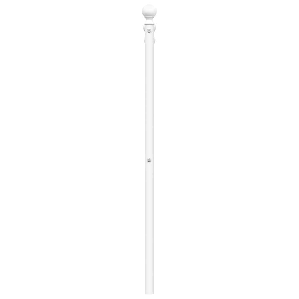 udskiftningsgavl 193 cm metal hvid