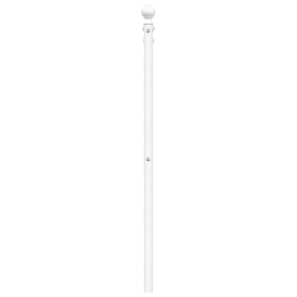 udskiftningsgavl 200 cm metal hvid