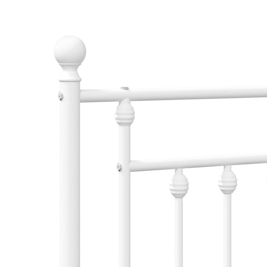 udskiftningsgavl 200 cm metal hvid