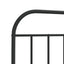 sengeramme med sengegavl 75x190 cm metal sort