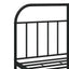 sengeramme med sengegavl 150x200 cm metal sort