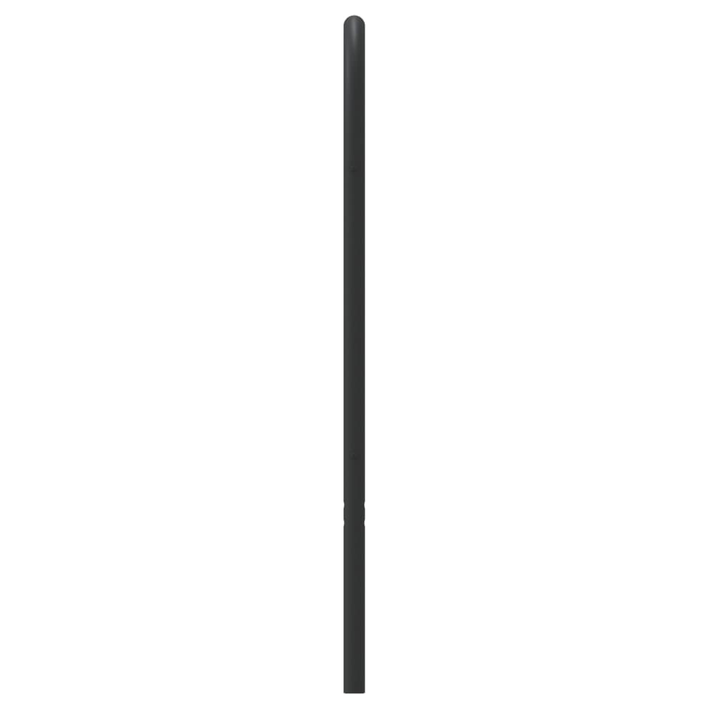 udskiftningsgavl 90 cm metal sort
