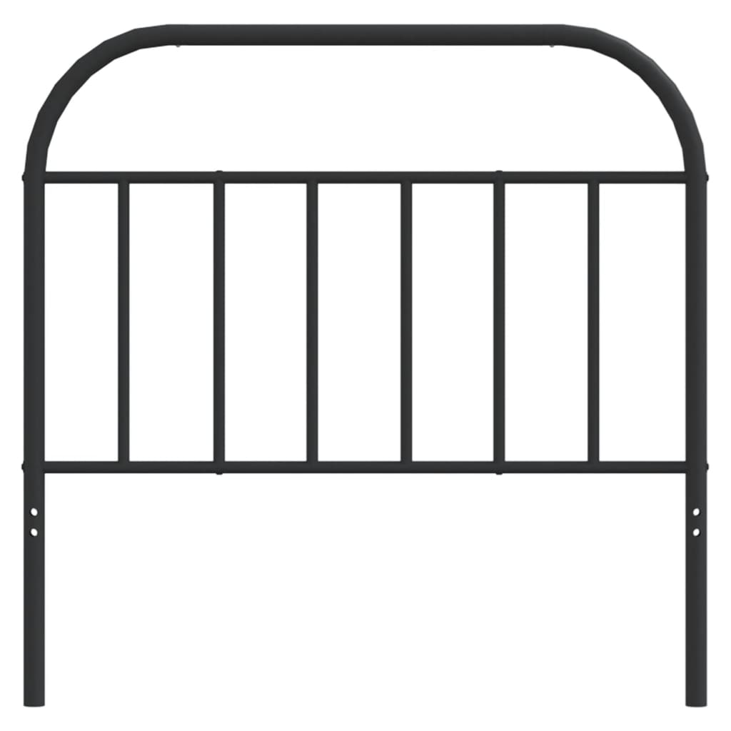 udskiftningsgavl 107 cm metal sort