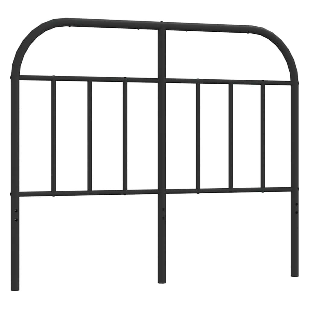 udskiftningsgavl 120 cm metal sort