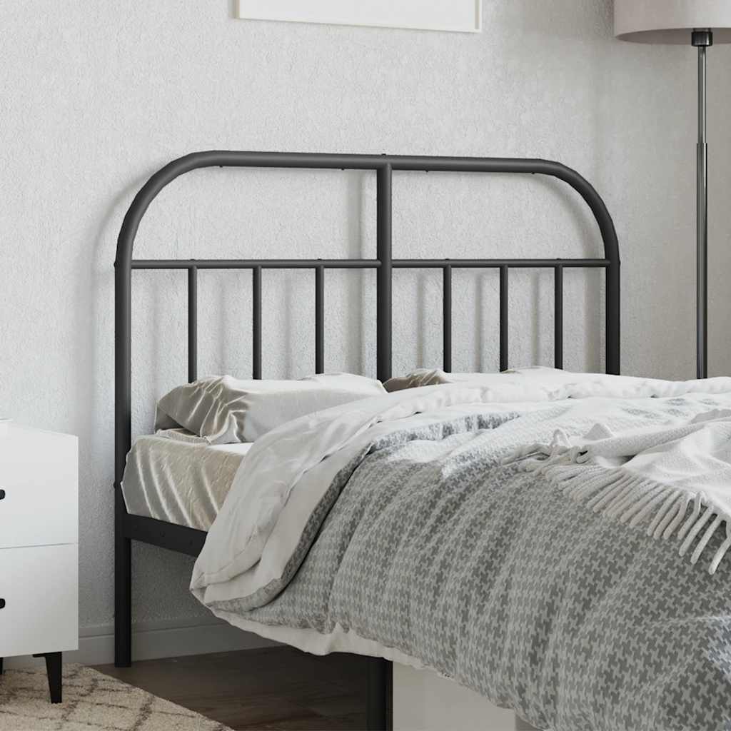 udskiftningsgavl 120 cm metal sort
