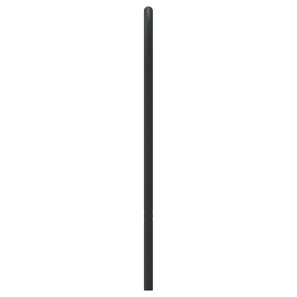udskiftningsgavl 135 cm metal sort