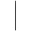 udskiftningsgavl 160 cm metal sort