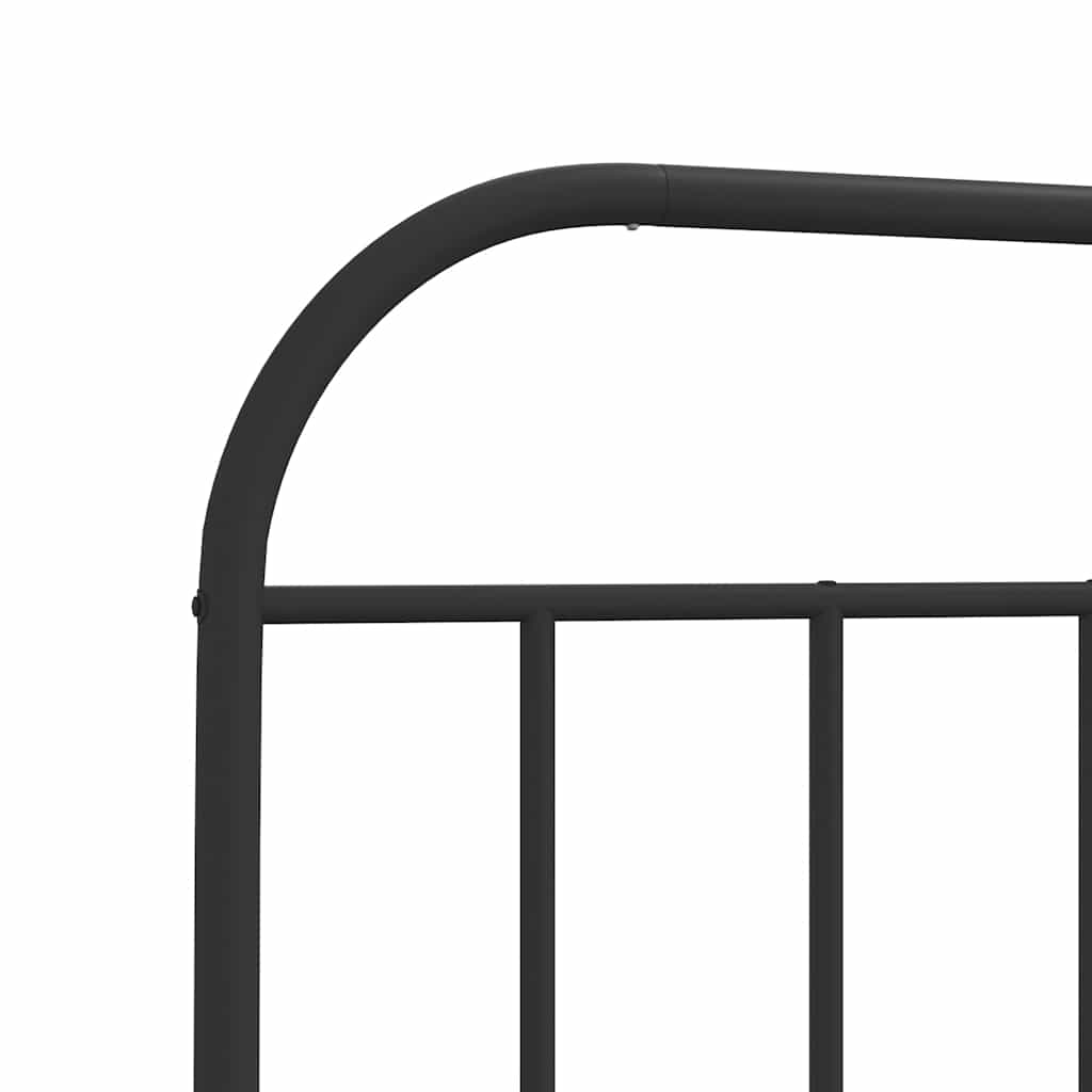 udskiftningsgavl 160 cm metal sort