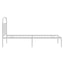 sengeramme med sengegavl 90x190 cm metal hvid