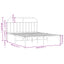 sengeramme med sengegavl 140x190 cm metal hvid