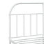 sengeramme med sengegavl 160x200 cm metal hvid