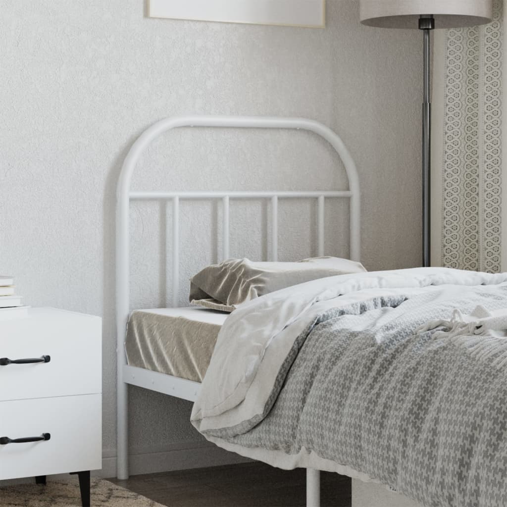 udskiftningsgavl 75 cm metal hvid