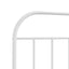 udskiftningsgavl 135 cm metal hvid