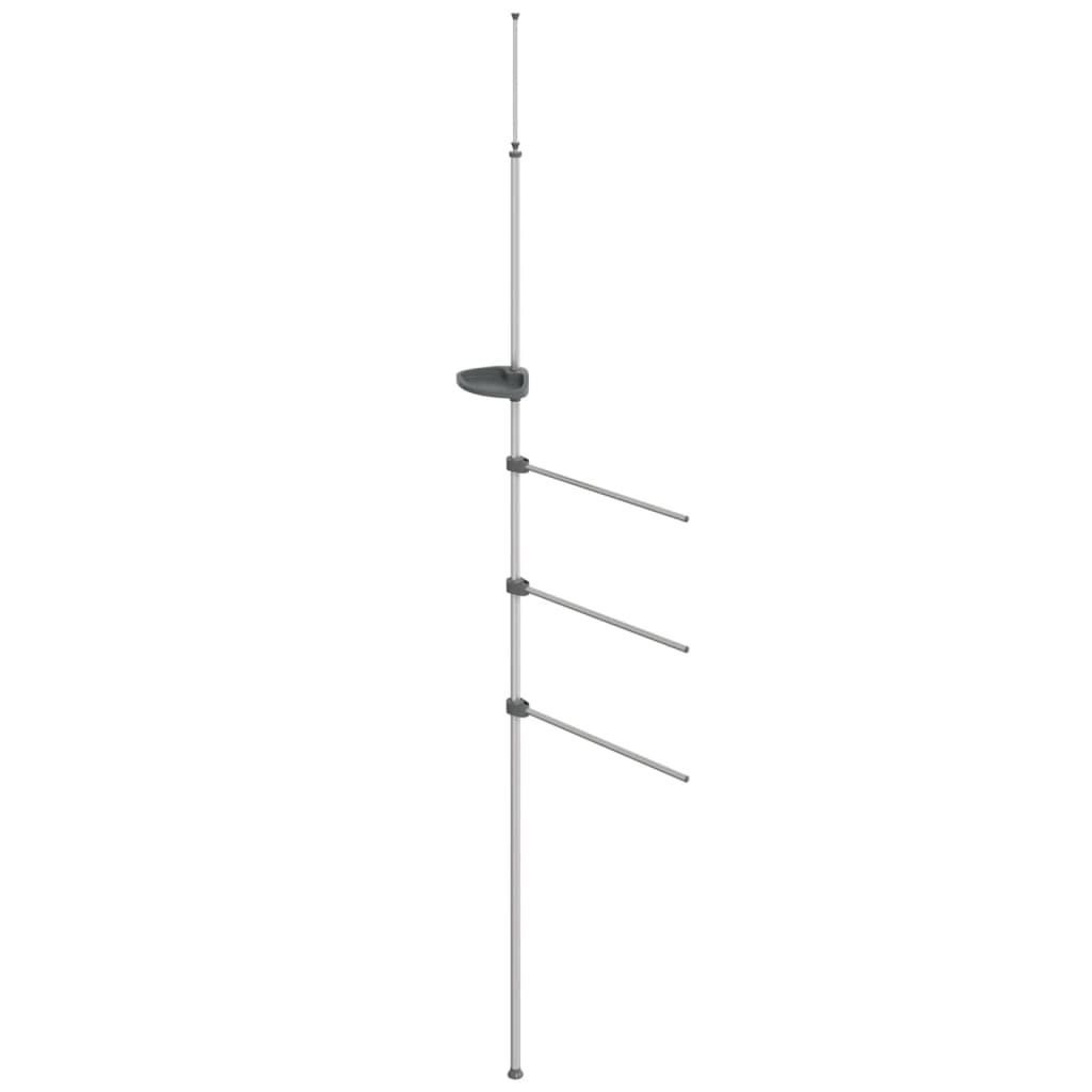 håndklædestativ 47x280 cm aluminium