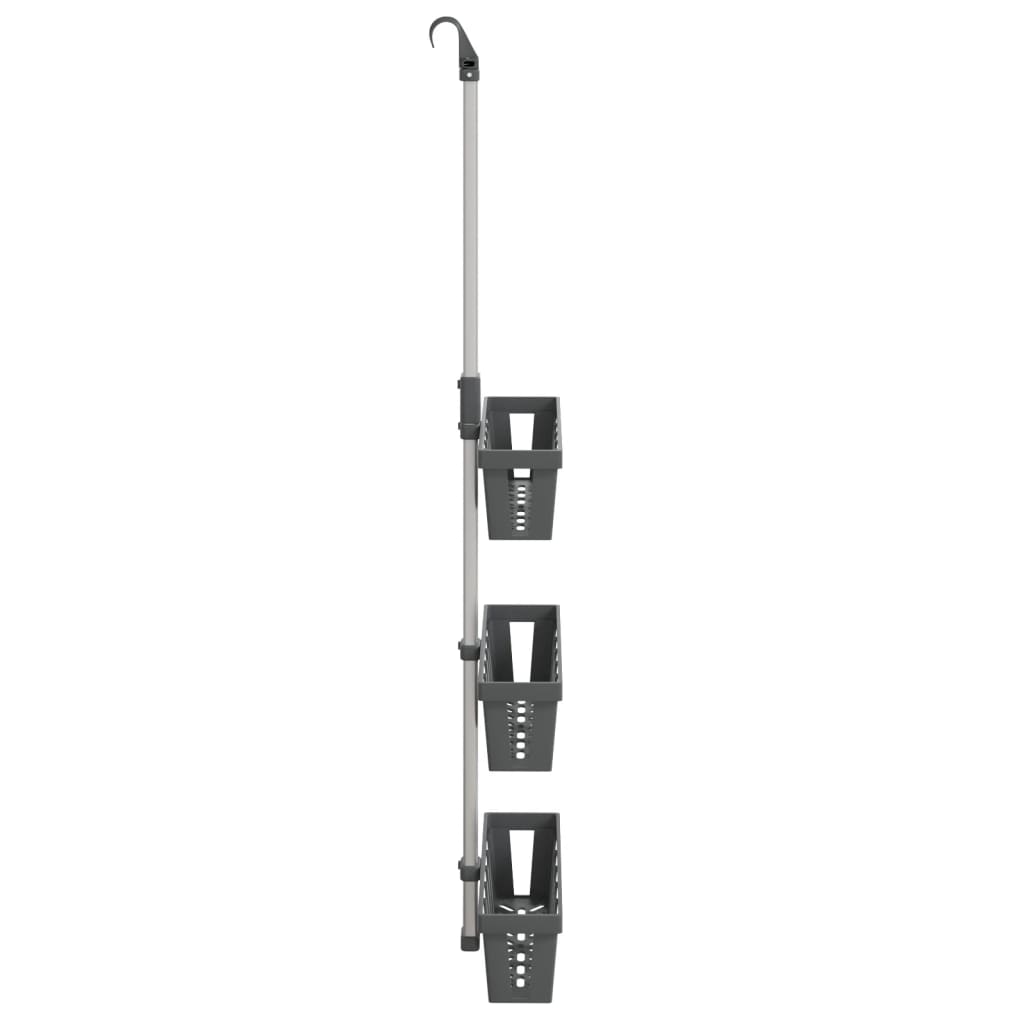 brusehylde 30x15x(67-105) cm aluminium