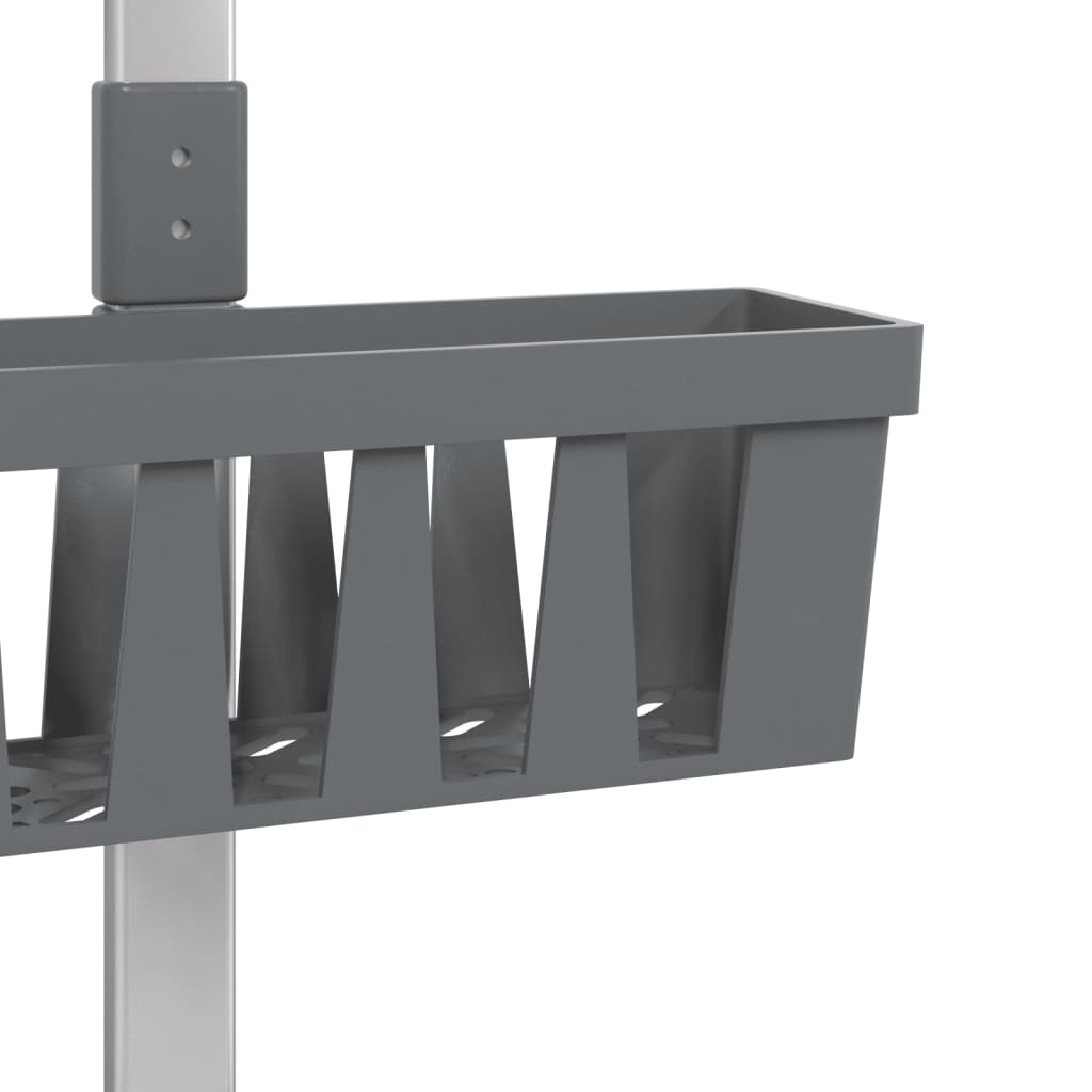 brusehylde 30x15x(67-105) cm aluminium
