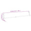 gardinstænger 2 stk. 40-60 cm aluminium hvid og sølvfarvet