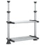 køkkenhylde 50x25(50-70) cm aluminium
