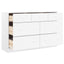 kommode ALTA 112x35x73 cm massivt fyrretræ hvid