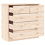 kommode ALTA 77x35x73 cm massivt fyrretræ