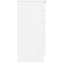kommode ALTA 77x35x73 cm massivt fyrretræ hvid