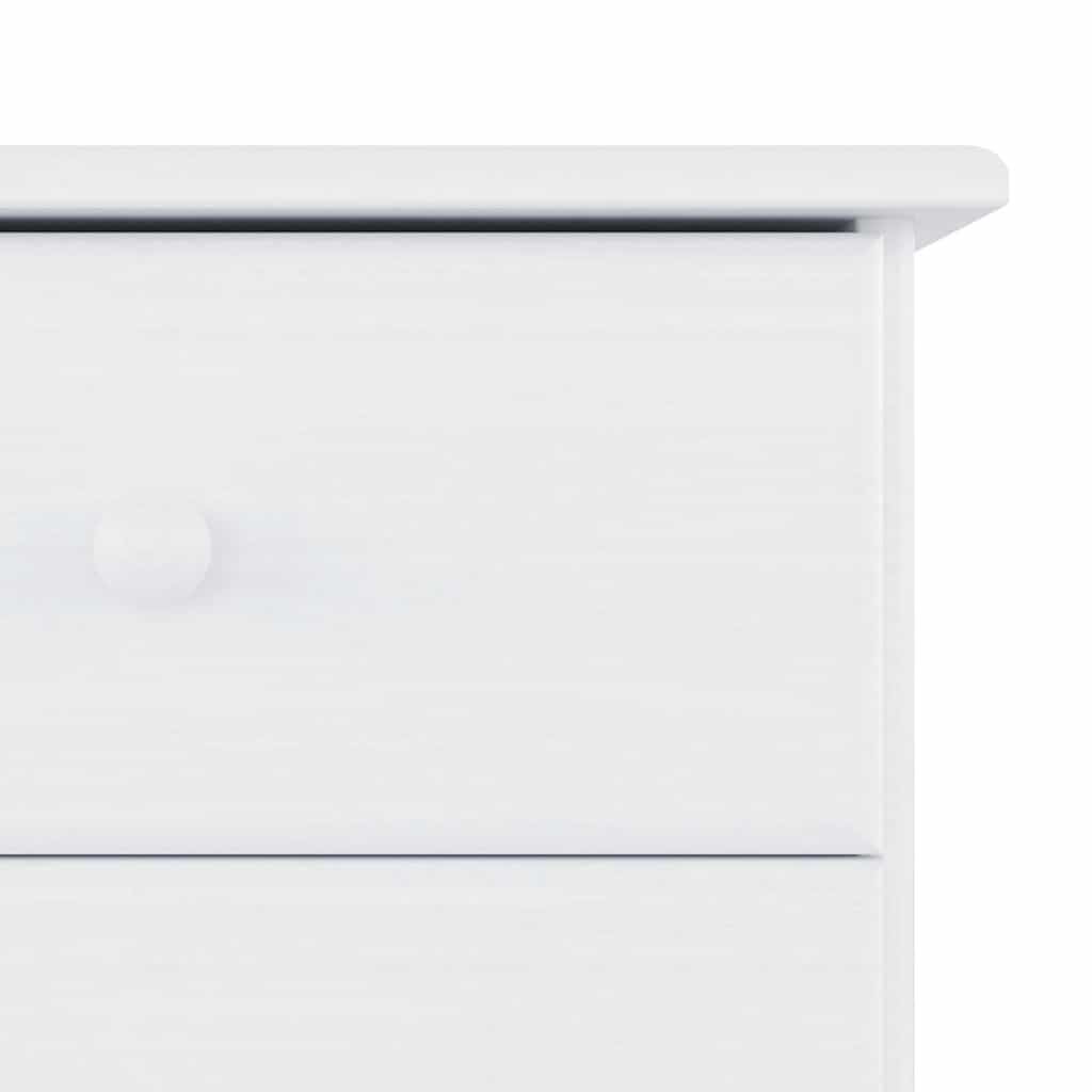 kommode ALTA 77x35x73 cm massivt fyrretræ hvid