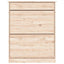 skoskab ALTA 77x35x96 cm massivt fyrretræ