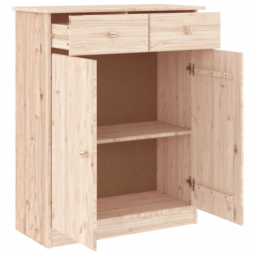 sengebord ALTA 77x35x96 cm massivt fyrretræ